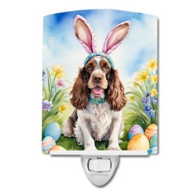 NEW English Cocker Spaniel Easter Egg Hunt Ceramic Night Light Compact, UL-Certified, Ideal for Bedroom, Bathroom, Nursery, Hallway, Kitchen, 6x4
