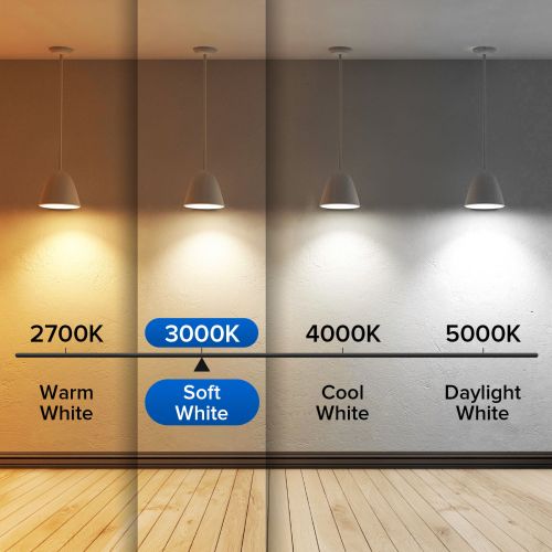 SANSI 60W Equivalent LED Light Bulbs, 22-Year Lifetime,  900 Lumens With Ceramic Technology,  Non-Dimmable, E26 Base, A15 Size, Energy-Efficient