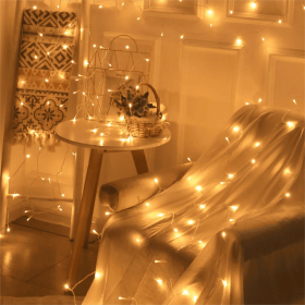 6.56ft/9.84ft/12.12ft/32.8ft Led String Lights; Christmas Party Lights Suppliers (Items: 32.8Ft, Color: yellow)