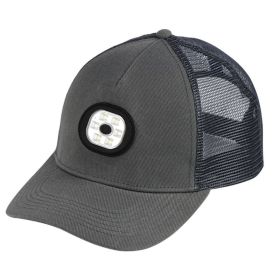LED Outdoor Lighting Cap With Removable And Washable Cap Suitable And Safe For Camping/ Climbing/ Night Running/ Outdoor Activities In Tne Evenin (Color: Grey)