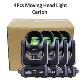 4Pcs/Lot 200W LED Beam Moving Head Light Spot 18 Prisms Focus DMX Rotating LED Stage Pattern Light For Dj Disco Party Clubs (Color: 4Pcs Carton Case, Plug Type: US PLUG)